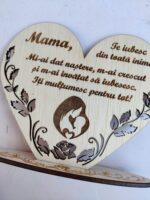 Decorațiune Inimă cu mesaj personalizat - imagine 4