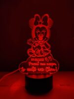 Lampa 3D plexiglas Minnie Mouse - imagine 3