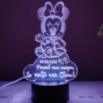 Lampa 3D plexiglas Minnie Mouse