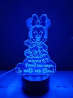 Lampa 3D plexiglas Minnie Mouse - imagine 2