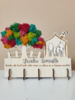 Suport chei tip casuta cu familie - imagine 4