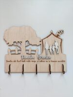 Suport chei tip casuta cu familie - imagine 8