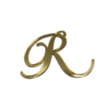 Topper litera "Initiala" , fara suport, din plexiglas (acril) oglinda - imagine 3