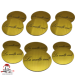 Bulina La multi ani, fara baza, din metalex (plastic negru cu suprafata metalica) - imagine 5