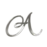 Topper litera "Initiala" , fara suport, din plexiglas (acril) oglinda - imagine 5