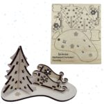 Set Decoratiune Craciun de Lemn tip Puzzle