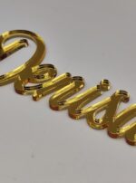 Topper "Nume", fara suport, din plexiglas (acril) oglinda - imagine 3