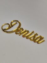 Topper "Nume", fara suport, din plexiglas (acril) oglinda - imagine 4