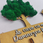 Suport chei cu licheni tip casuta cu inima si copac - imagine 8