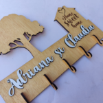 Suport chei cu licheni tip casuta cu inima si copac - imagine 10