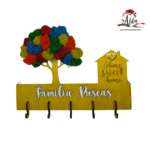 Suport chei cu licheni tip casuta cu inima si copac - imagine 4