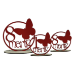 Baza decoratiune 1 - 8 Martie cu Fluture
