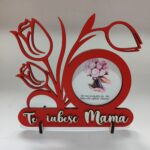 Decoratiune tip rama foto cu flori 1 - 8 Martie