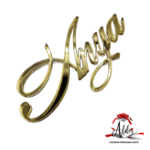 Topper "Nume", fara suport, din plexiglas (acril) oglinda