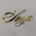 Topper "Nume", fara suport, din plexiglas (acril) oglinda - imagine 5