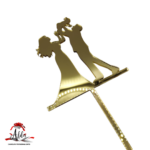 Topper siluete miri si copil, cu suport, din plexiglas (acril) oglinda - imagine 4