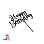 Topper „Happy Birthday”, cu suport, din plexiglas (acril) colorat - imagine 2