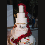Topper litere "Initiale caligrafice" , fara suport, din plexiglas (acril) oglinda - imagine 4