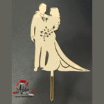 Topper siluete mire si mireaza, cu suport, din plexiglas (acril) oglinda