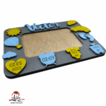 Rama foto bebe nou nascut cu figurine - imagine 5