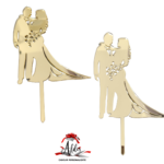 Topper siluete mire si mireaza, cu suport, din plexiglas (acril) oglinda - imagine 2