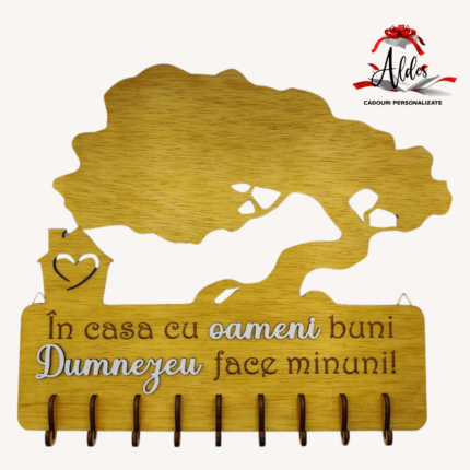 Suport chei casuta cu copac