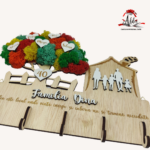 Suport chei tip casuta cu familie si membrii - imagine 4