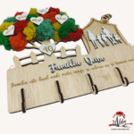 Suport chei tip casuta cu familie si membrii - imagine 2