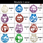 Glob personalizat cu nume, din lemn, model 5 - imagine 5