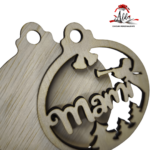 Set 6 globuri personalizate cu nume, din lemn - imagine 5