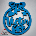 Glob personalizat cu nume, din lemn, model 4 - imagine 3