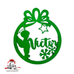 Glob personalizat cu nume, din lemn, model 8 - imagine 3