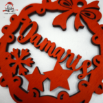 Glob personalizat cu nume, din lemn, model 6 - imagine 2