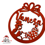 Glob personalizat cu nume, din lemn, model 3