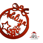 Glob personalizat cu nume, din lemn, model 11