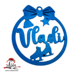 Glob personalizat cu nume, din lemn, model 10