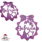 Glob personalizat cu nume, din lemn, model 12 - imagine 2