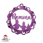 Glob personalizat cu nume, din lemn, model 9