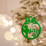 Glob personalizat cu nume, din lemn, model 8 - imagine 2