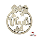 Glob personalizat cu nume, din lemn, model 10 - imagine 3