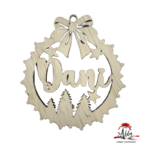 Glob personalizat cu nume, din lemn, model 5 - imagine 3