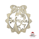 Glob personalizat cu nume, din lemn, model 12 - imagine 4