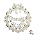 Glob personalizat cu nume, din lemn, model 6 - imagine 5