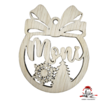 Glob personalizat cu nume, din lemn, model 7 - imagine 3