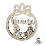 Glob personalizat cu nume, din lemn, model 3 - imagine 4