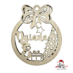 Glob personalizat cu nume, din lemn, model 2 - imagine 4