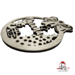 Glob personalizat cu nume, din lemn, model 2 - imagine 5