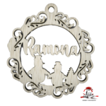 Glob personalizat cu nume, din lemn, model 9 - imagine 4