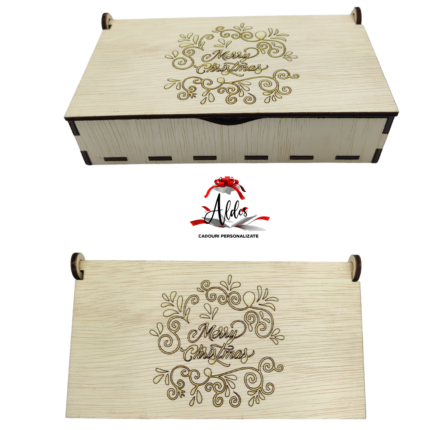 Cutie depozitare globuri, cu capac, dubla