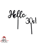 Set 4 toppere "Bye & Hello", cu suport, din plexiglas (acril) colorat - imagine 3